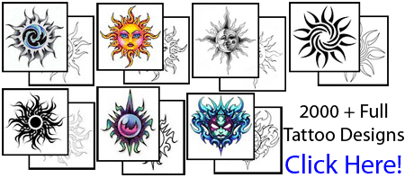 Tribal Sun Tattoos 